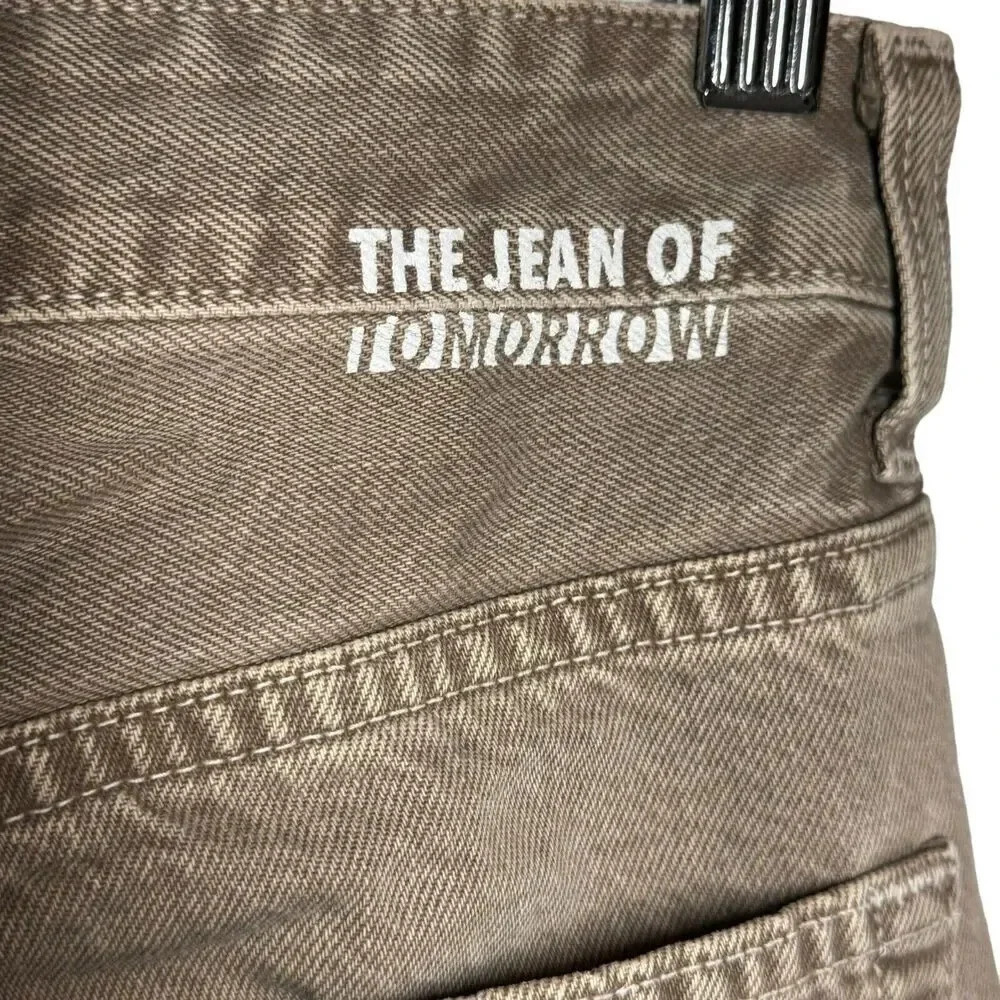 AG Alexxis Crop High-Rise Vintage Fit Jean Size 23 beige Tan denim jeans - Picture 5 of 8